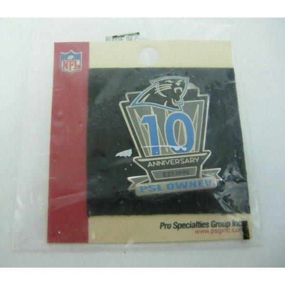 Carolina Panthers 10th Anniversary Est. 1995 PSL Owners Collectible Pin LOT OF 2 - Picture 4 of 5